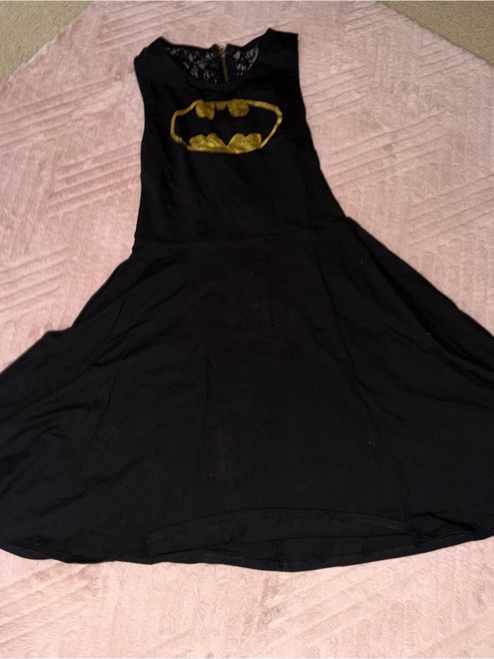 DC Comics Black Dress with Gold Batman Logo